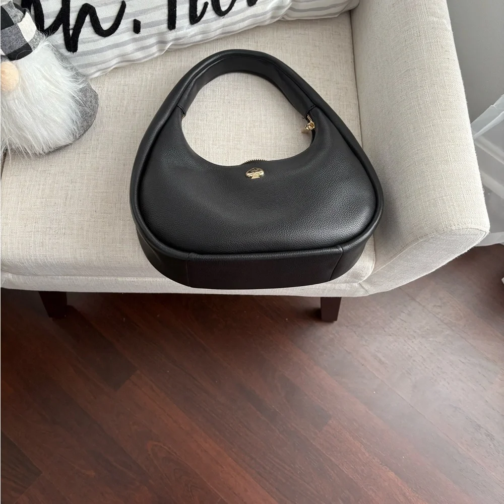 Kate Spade Black Hobo Bag with Gold Accent - Picture 2 of 3